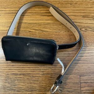 Kate Spade Black Leather Fanny Pack Belt Wallet